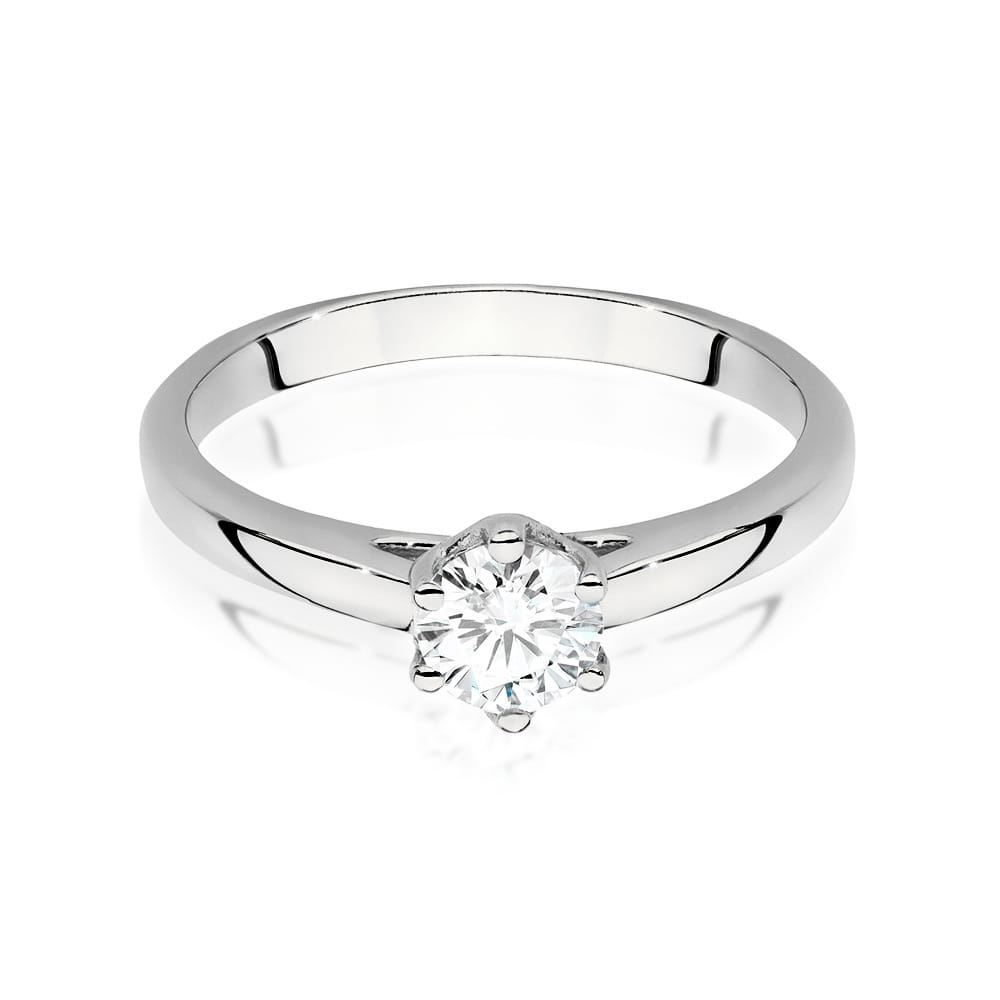 W540 Diamantový prsteň 0,50ct biele zlato Au 585/1000 - 1