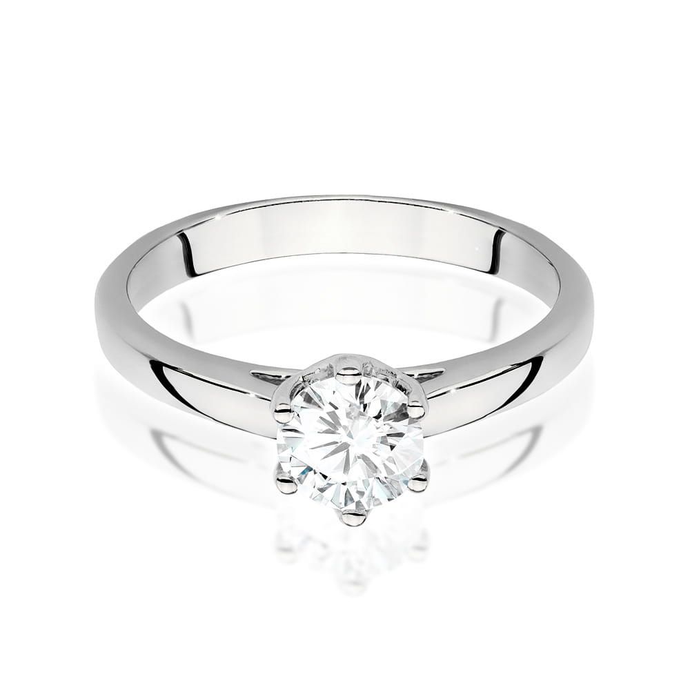 W540 Diamantový prsteň 0,70ct biele zlato Au 585/1000 - 1
