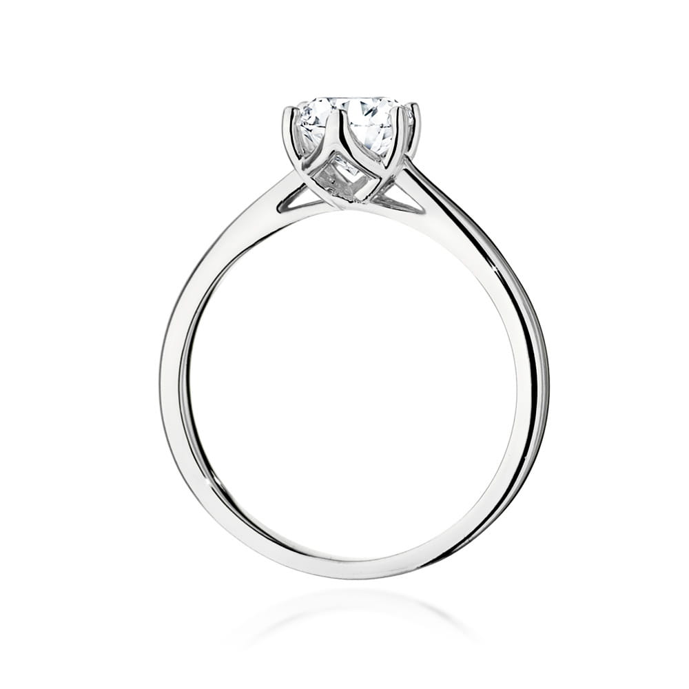 W540 Diamantový prsteň 0,70ct biele zlato Au 585/1000 - 2