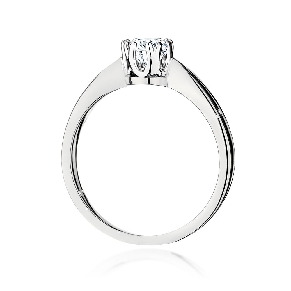 W541 Diamantový prsteň 0,40ct biele zlato Au 585/1000 - 2