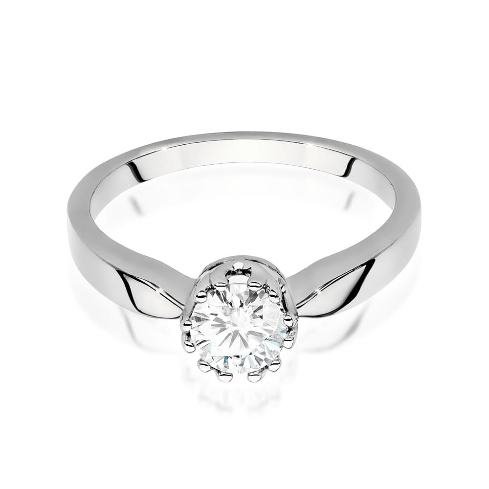 W541 Diamantový prsteň 0,50ct biele zlato Au 585/1000 - 1