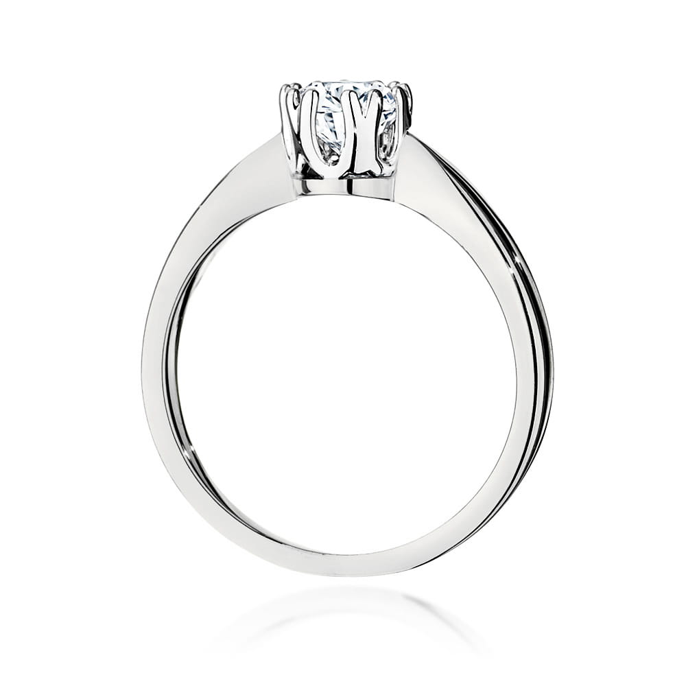 W541 Diamantový prsteň 0,50ct biele zlato Au 585/1000 - 2