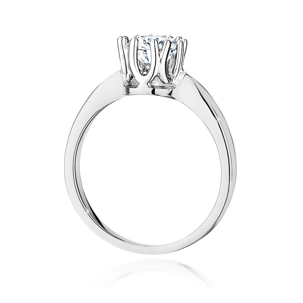 W541 Diamantový prsteň 0,70ct biele zlato Au 585/1000 - 2
