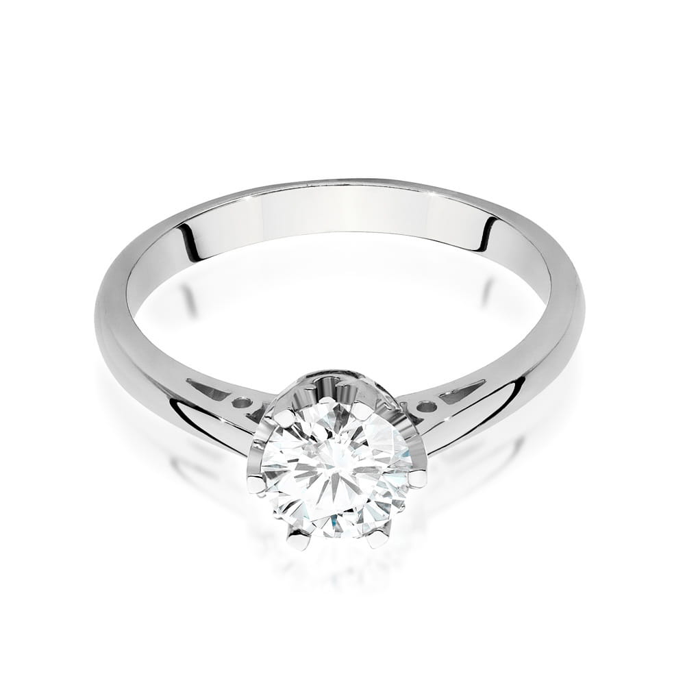 W542 Diamantový prsteň 0,70ct biele zlato Au 585/1000 - 1