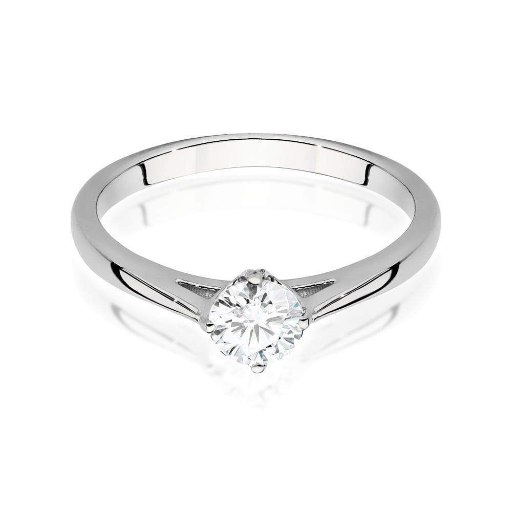 W543 Diamantový prsteň 0,40ct biele zlato Au 585/1000 - 1