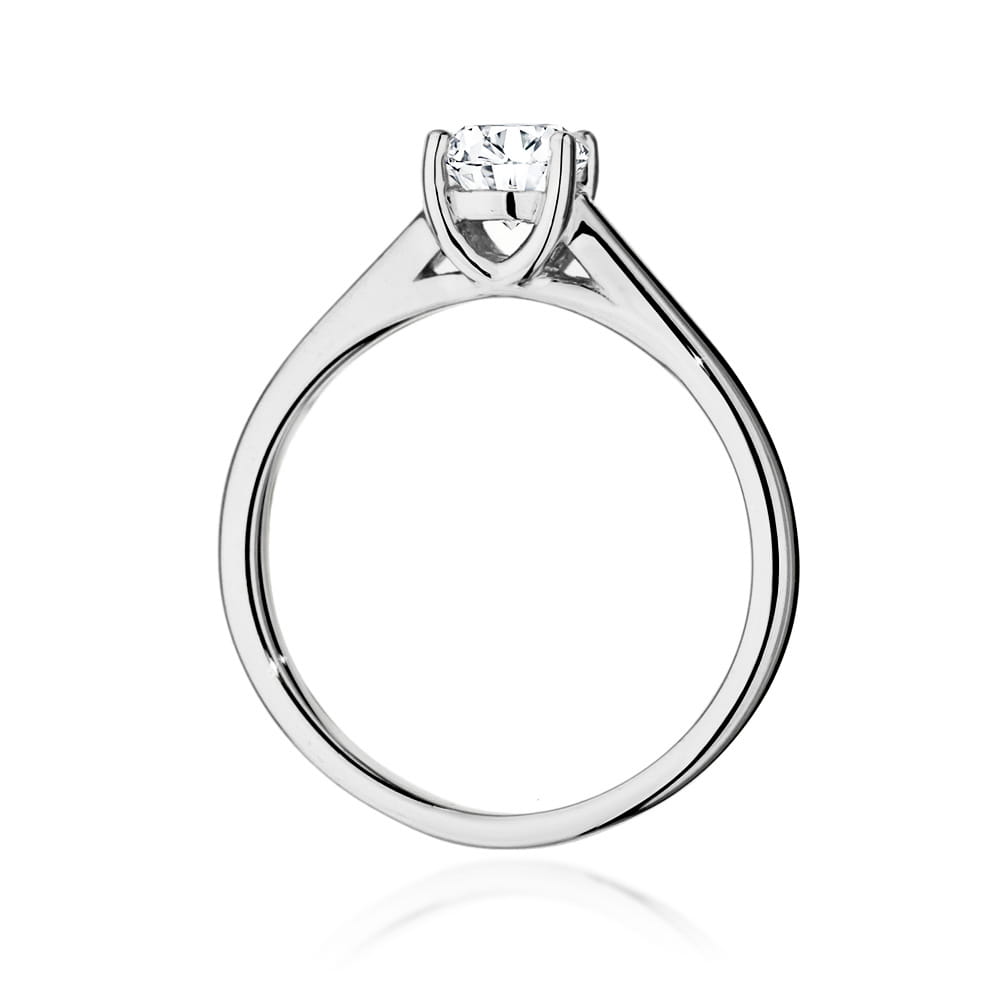 W544 Diamantový prsteň 0,70ct biele zlato Au 585/1000 - 2