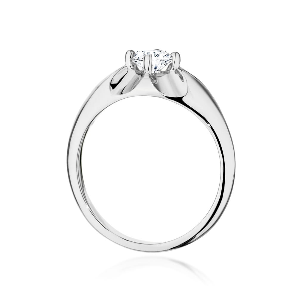 W545 Diamantový prsteň 0,40ct biele zlato Au 585/1000 - 2
