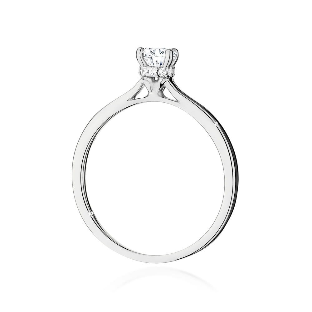 W547 Diamantový prsteň 0,40ct biele zlato Au 585/1000 - 2