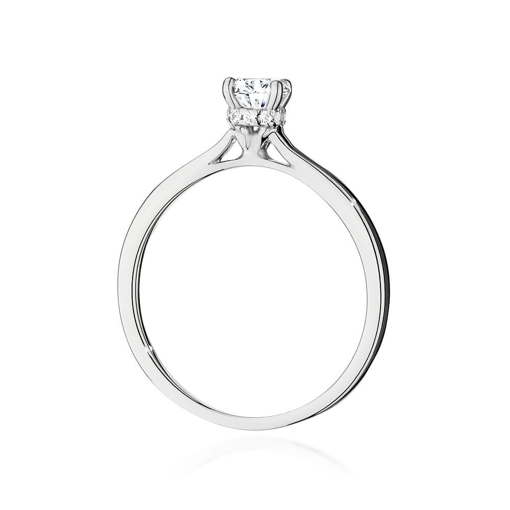 W547 Diamantový prsteň 0,50ct biele zlato Au 585/1000 - 2