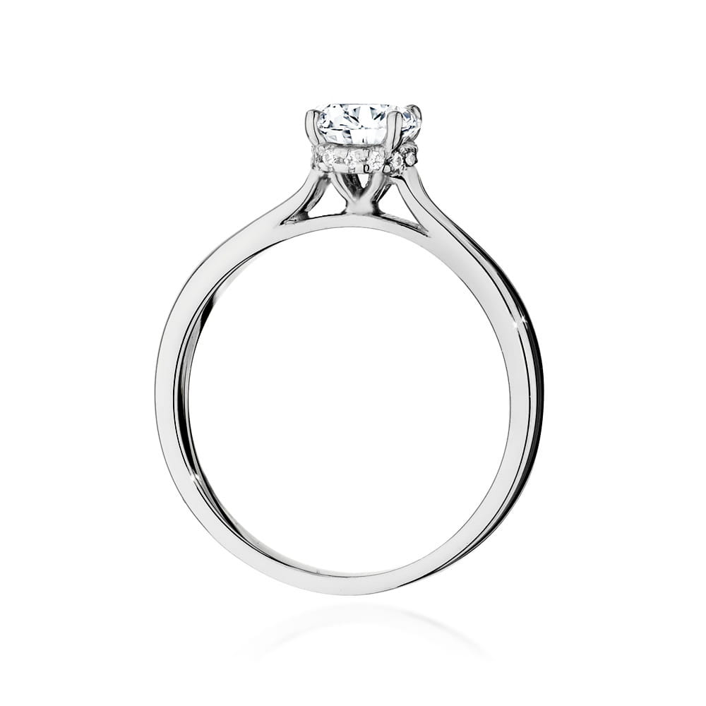 W547 Diamantový prsteň 0,70ct biele zlato Au 585/1000 - 2