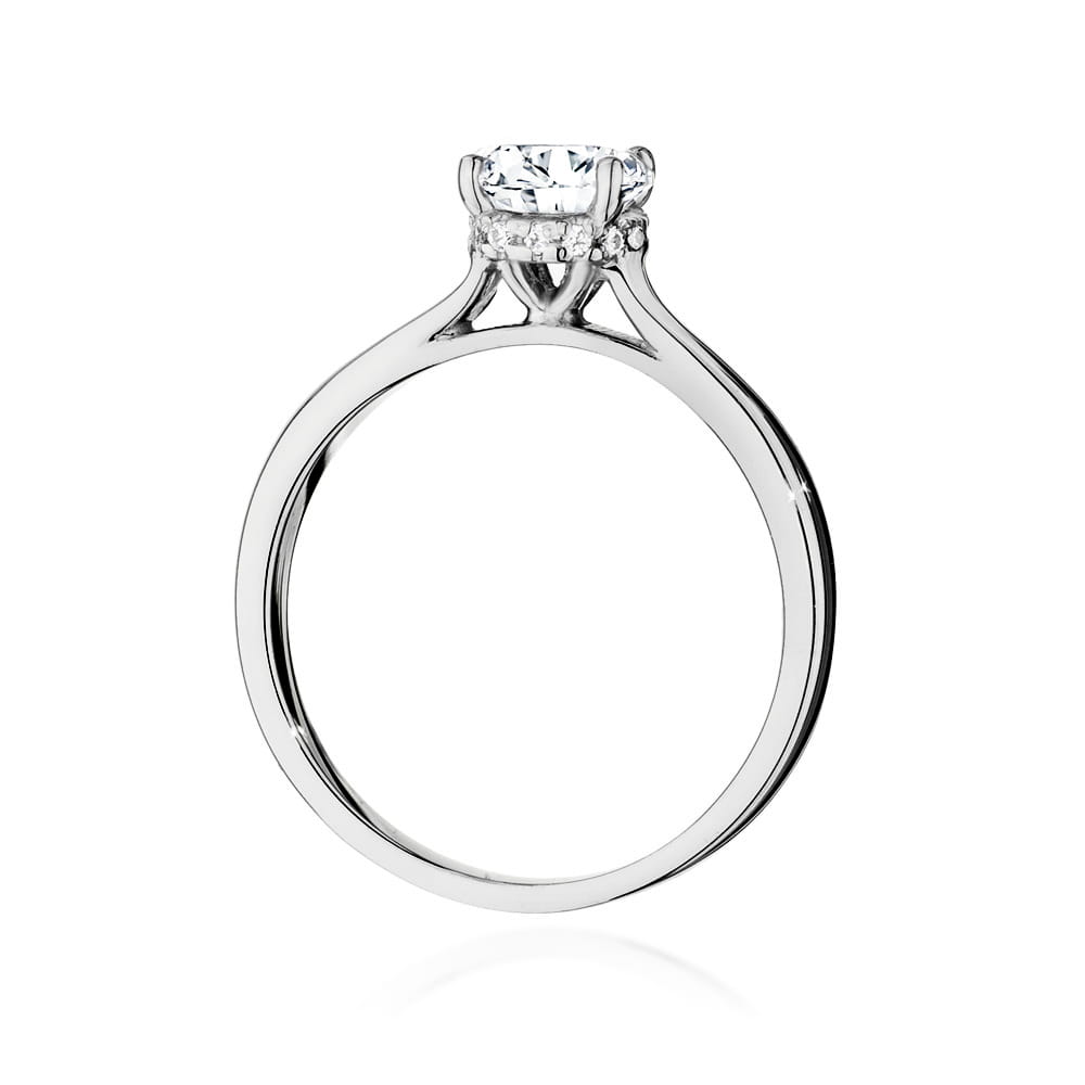 W547 Diamantový prsteň 1,00ct biele zlato Au 585/1000 - 2