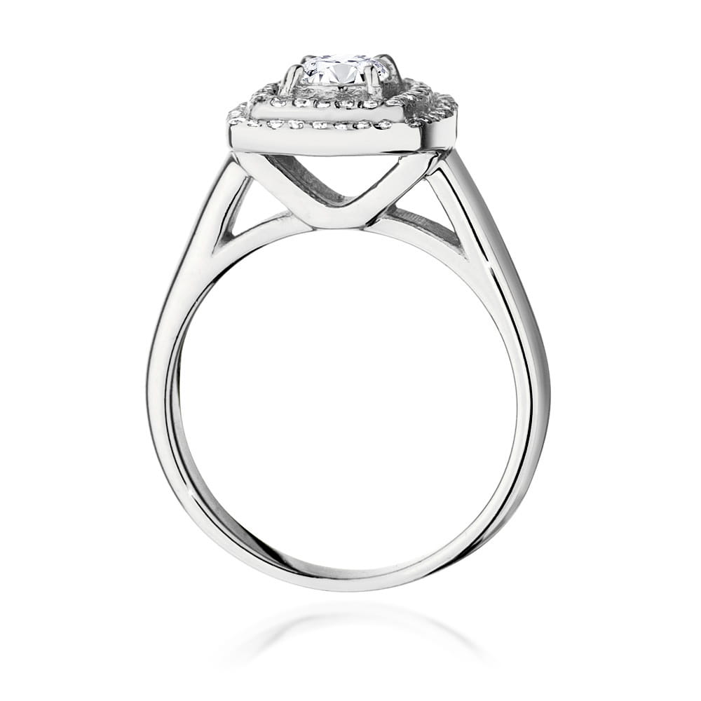 W548 Diamantový prsteň 0,40ct biele zlato Au 585/1000 - 2