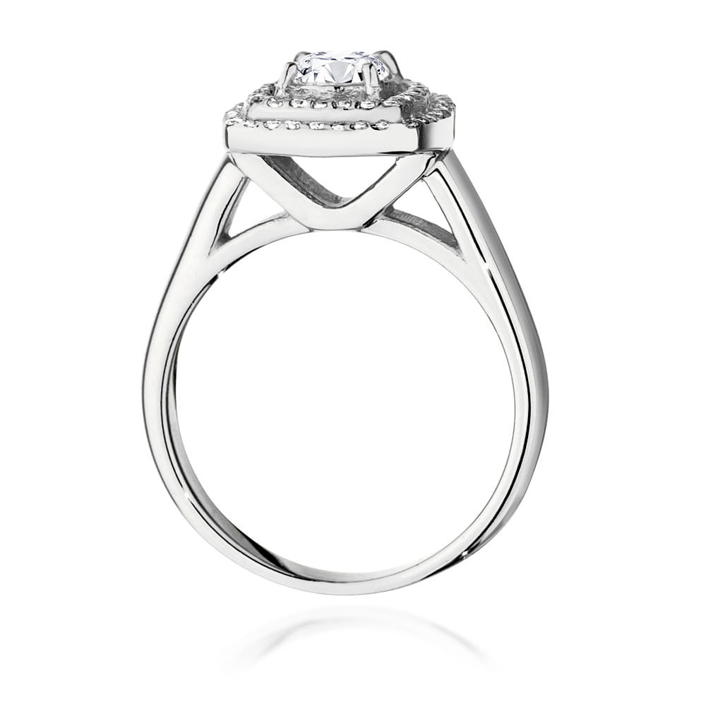 W548 Diamantový prsteň 0,50ct biele zlato Au 585/1000 - 2
