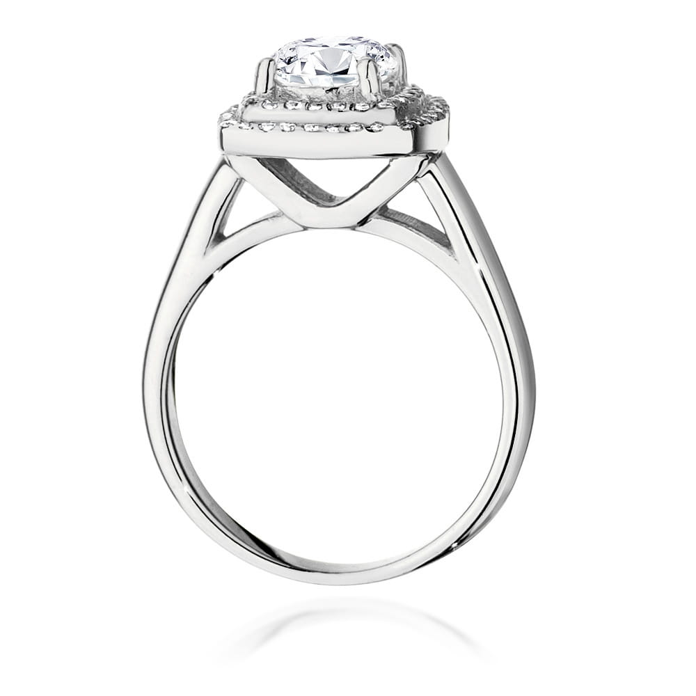 W548 Diamantový prsteň 1,00ct biele zlato Au 585/1000 - 2