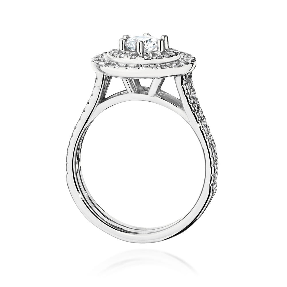 W549 Diamantový prsteň 0,40ct biele zlato Au 585/1000 - 2