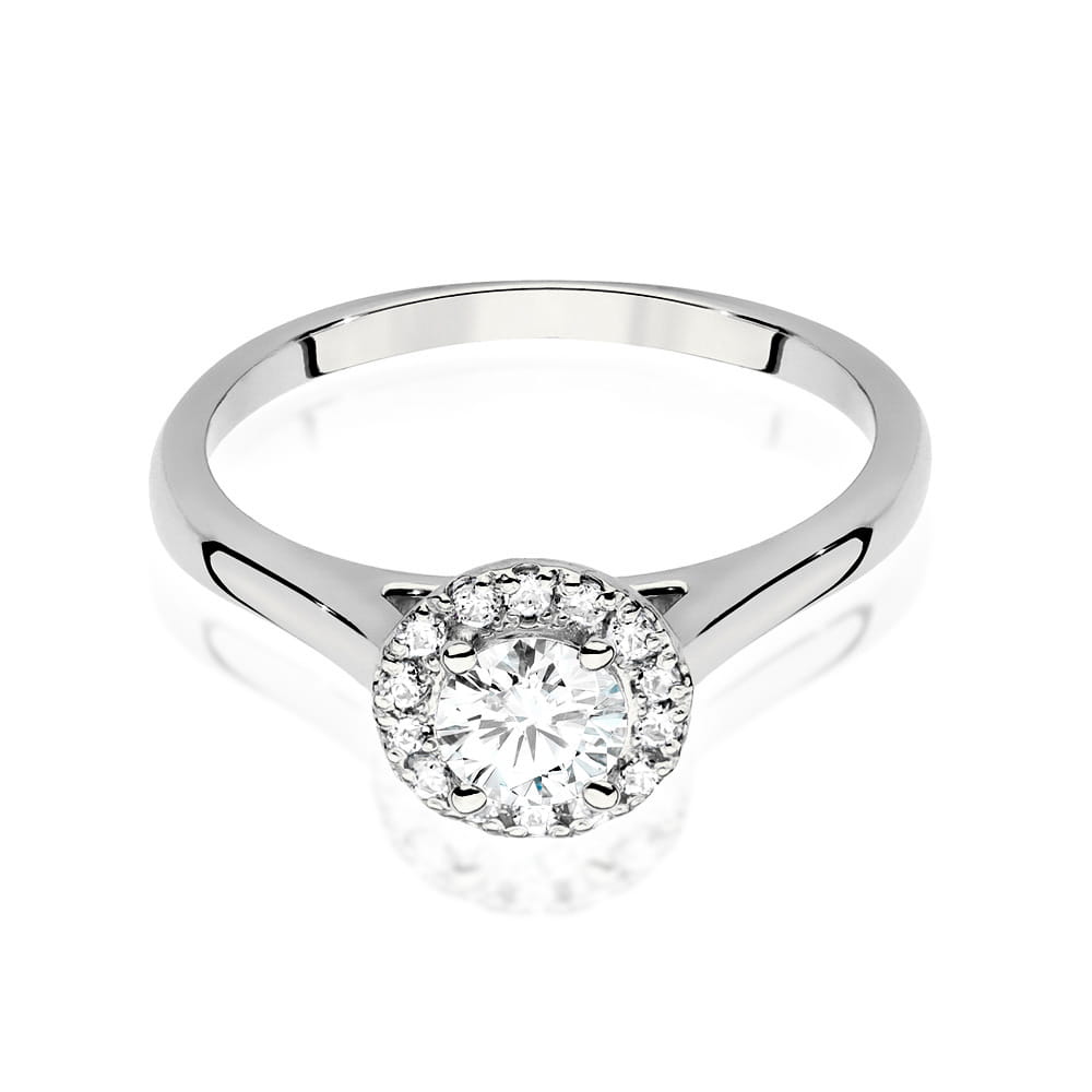 W550 Diamantový prsteň 0,40ct biele zlato Au 585/1000 - 1
