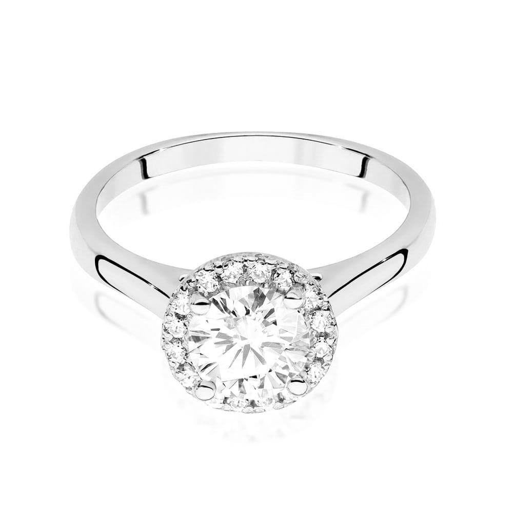 W550 Diamantový prsteň 0,70ct biele zlato Au 585/1000 - 1