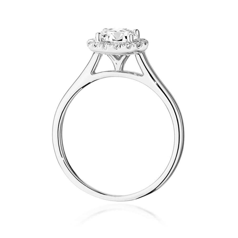 W550 Diamantový prsteň 0,70ct biele zlato Au 585/1000 - 2