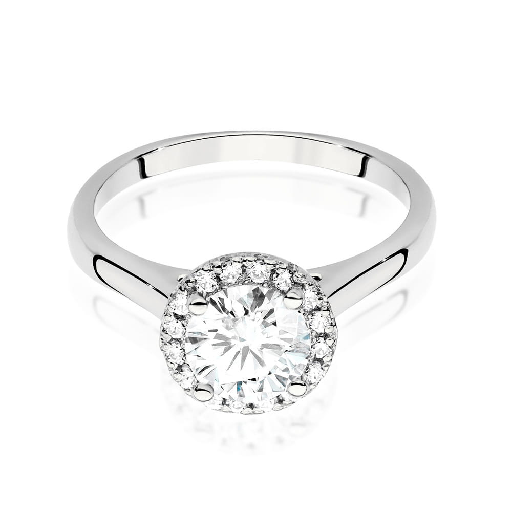 W550 Diamantový prsteň 1,00ct biele zlato Au 585/1000 - 1