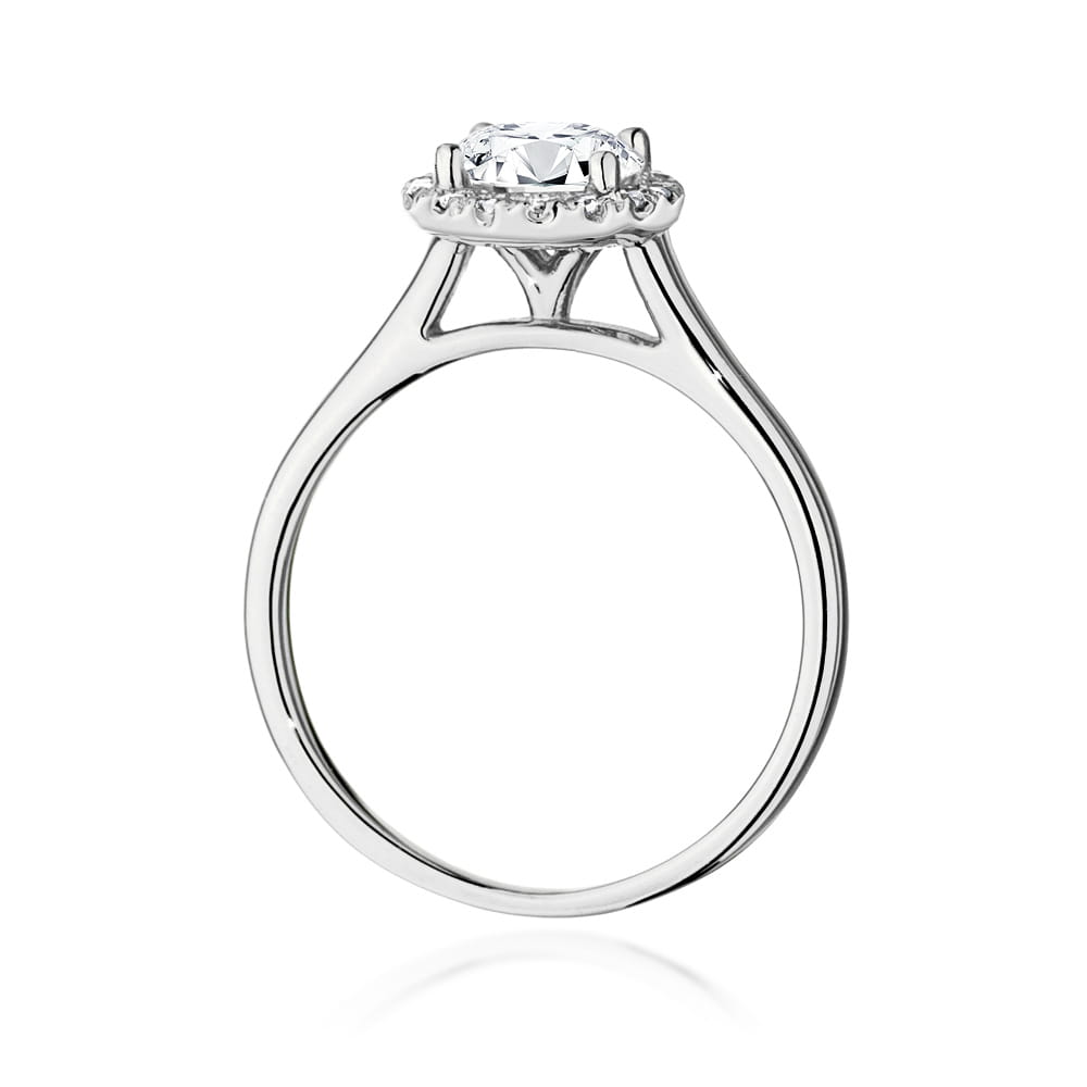 W550 Diamantový prsteň 1,00ct biele zlato Au 585/1000 - 2