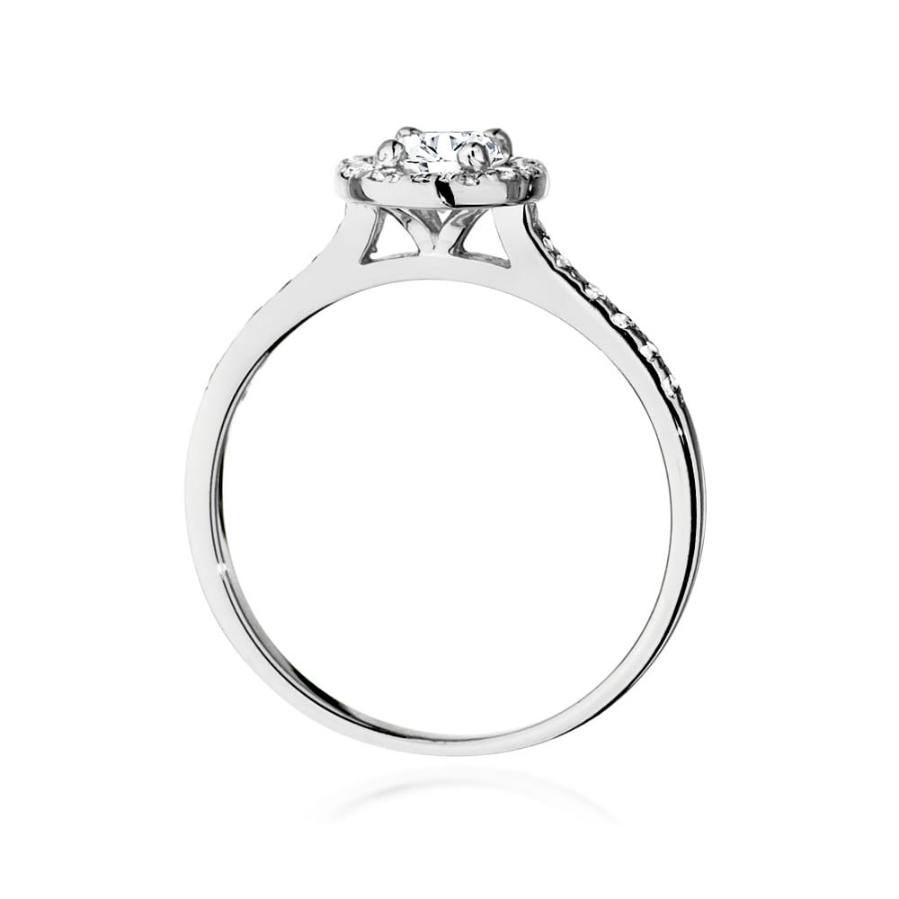W551 Diamantový prsteň 0,50ct biele zlato Au 585/1000 - 2