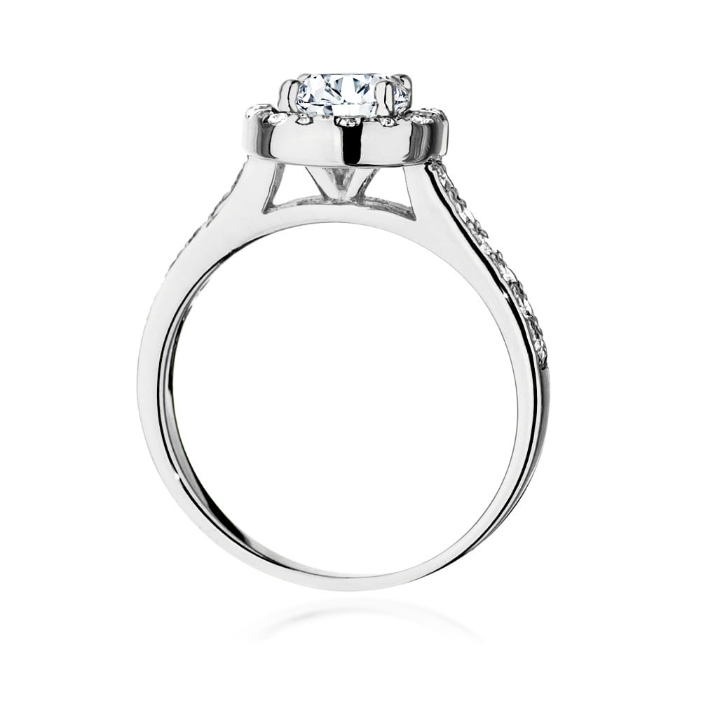 W551 Diamantový prsteň 0,70ct biele zlato Au 585/1000 - 2