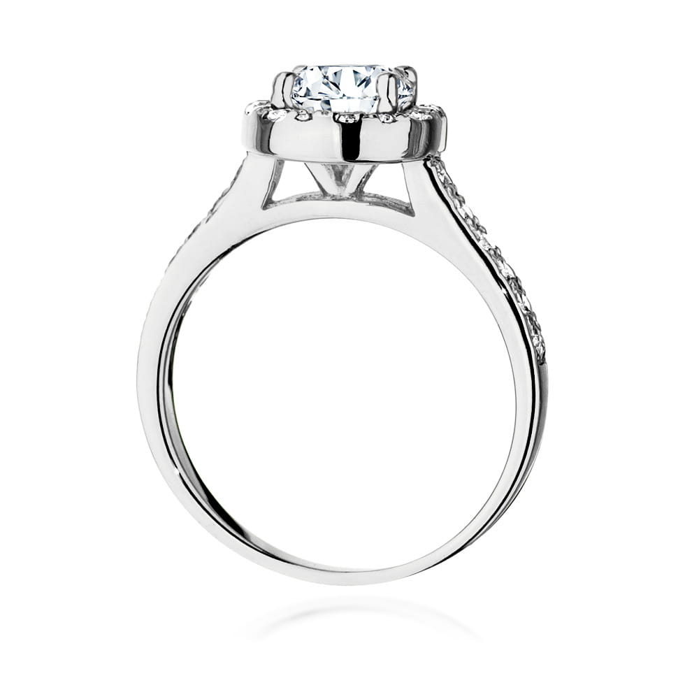 W551 Diamantový prsteň 1,00ct biele zlato Au 585/1000 - 2