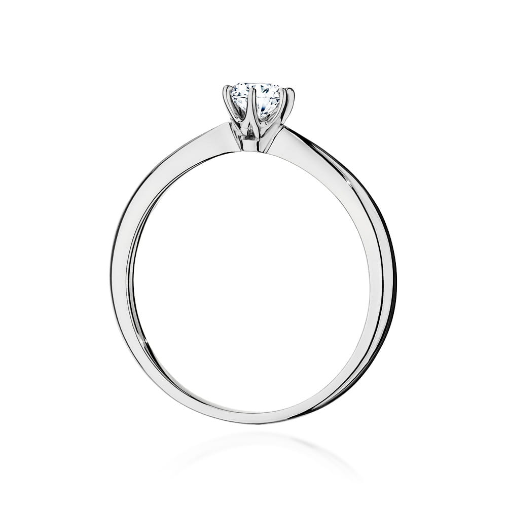 W553 Diamantový prsteň 0,40ct biele zlato Au 585/1000 - 2