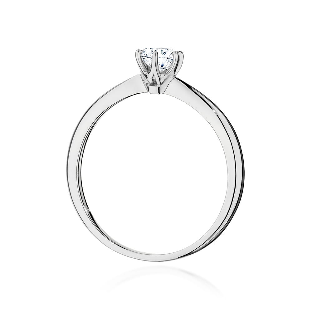 W553 Diamantový prsteň 0,50ct biele zlato Au 585/1000 - 2