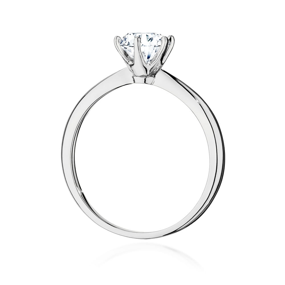 W553 Diamantový prsteň 1,00ct biele zlato Au 585/1000 - 2