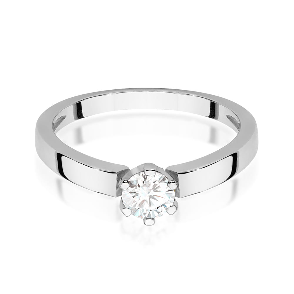 W562 Diamantový prsteň 0,25ct biele zlato Au 585/1000 - 1
