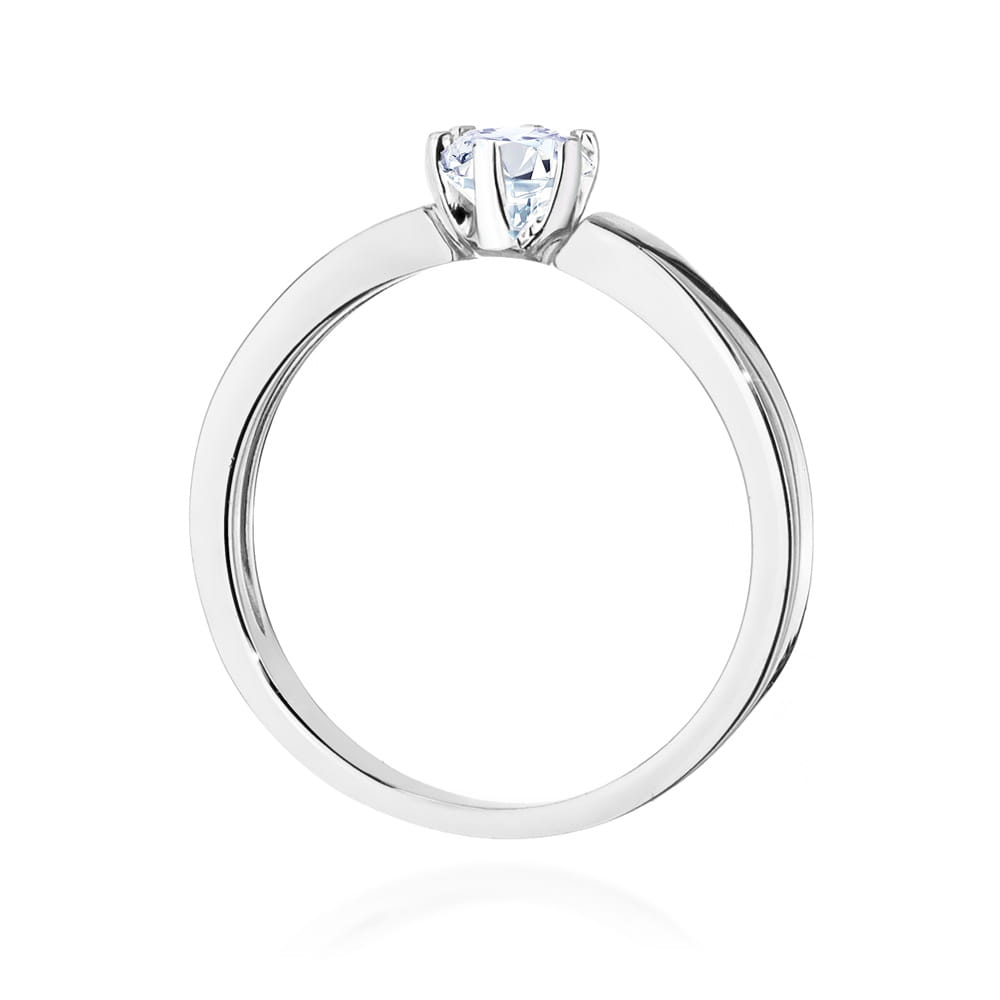 W562 Diamantový prsteň 0,25ct biele zlato Au 585/1000 - 2
