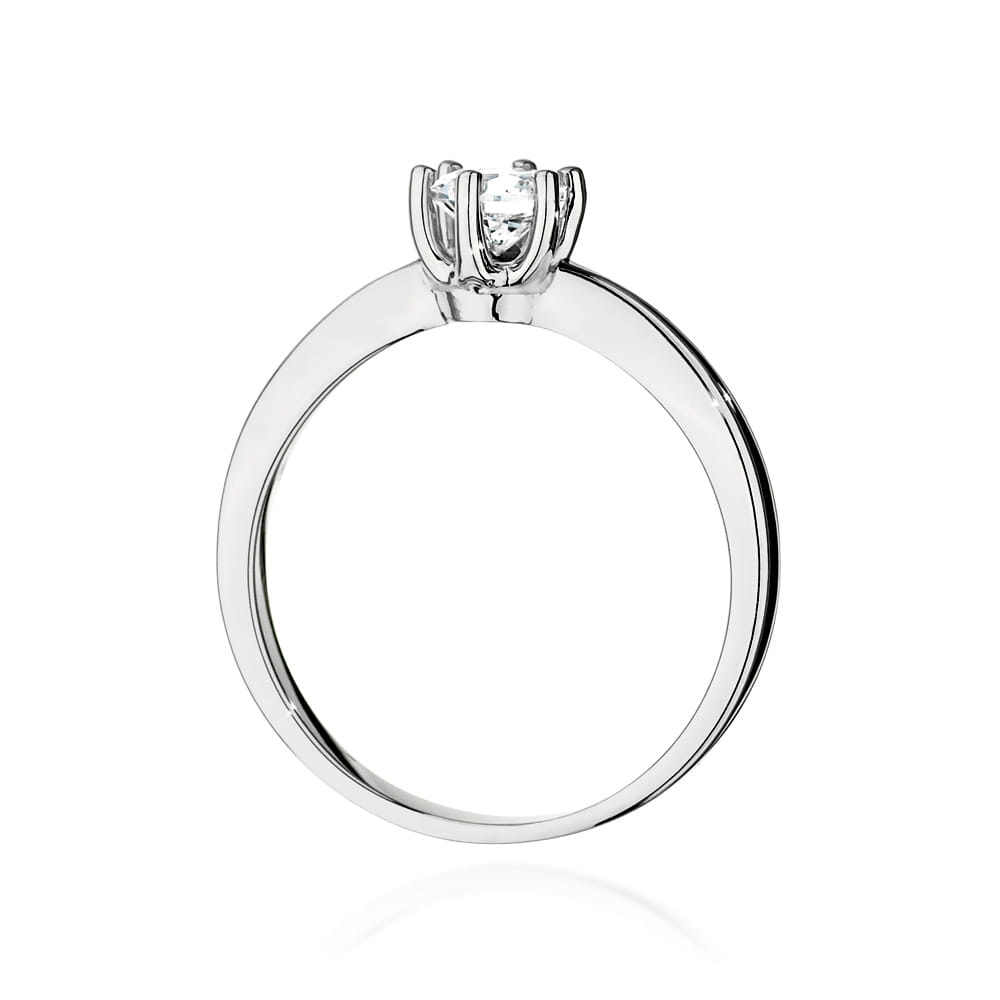 W563 Diamantový prsteň 0,40ct biele zlato Au 585/1000 - 2