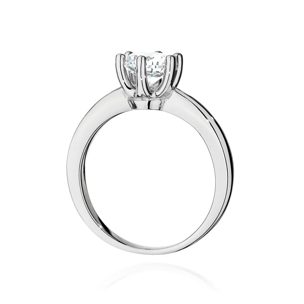 W563 Diamantový prsteň 1,00ct biele zlato Au 585/1000 - 2