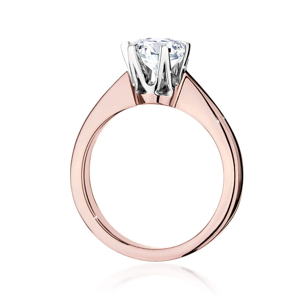 W220B Diamantový prsteň 0,70ct ružové zlato Au 585/1000 - 2
