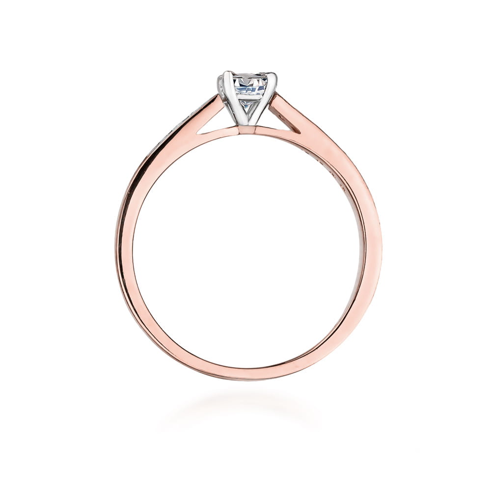 Prsteň W052 Diamant 0,30ct ružové zlato Au 585/1000 - 2