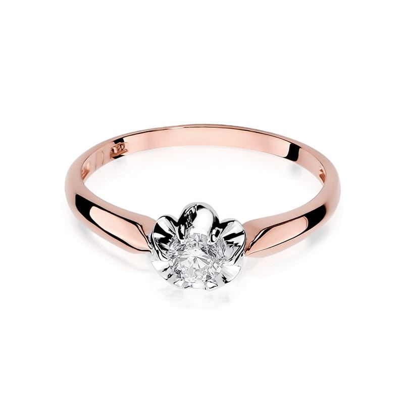 W203 Diamantový prsteň 0,23ct ružové zlato Au 585/1000 - 1