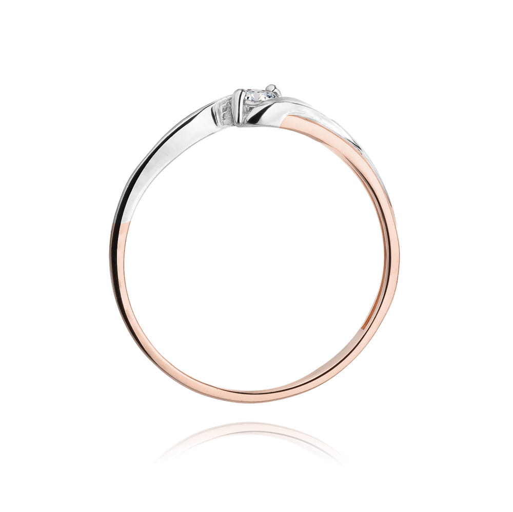W211 Diamantový prsteň 0,08ct ružové zlato Au 585/1000 - 2