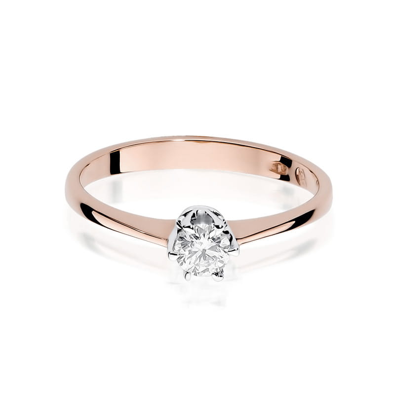 W220 Diamantový prsteň 0,20ct ružové zlato Au 585/1000 - 1