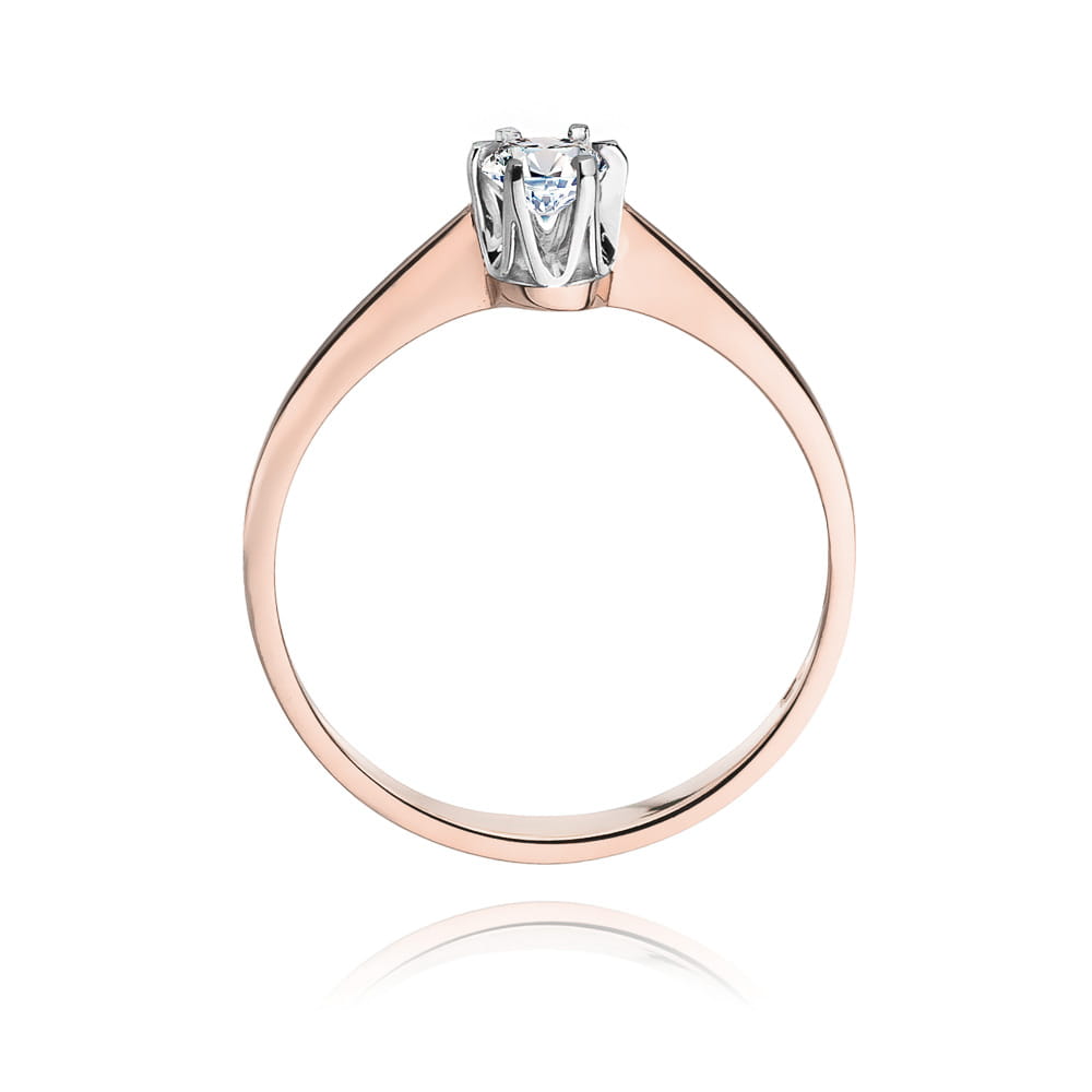 W220 Diamantový prsteň 0,20ct ružové zlato Au 585/1000 - 2