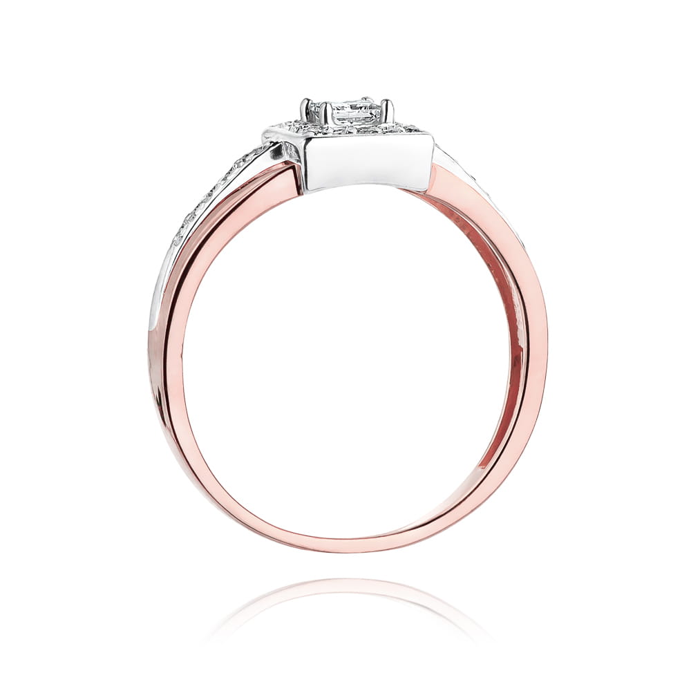 W271 Diamantový prsteň 0,15ct ružové zlato Au 585/1000 - 2
