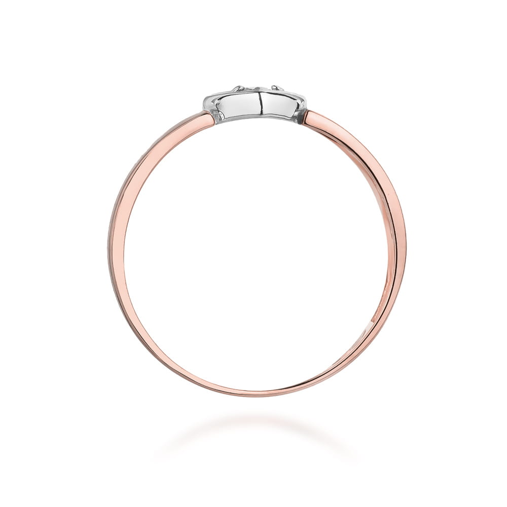 W276 Diamantový prsteň 0.04ct ružové zlato Au 585/1000 - 2