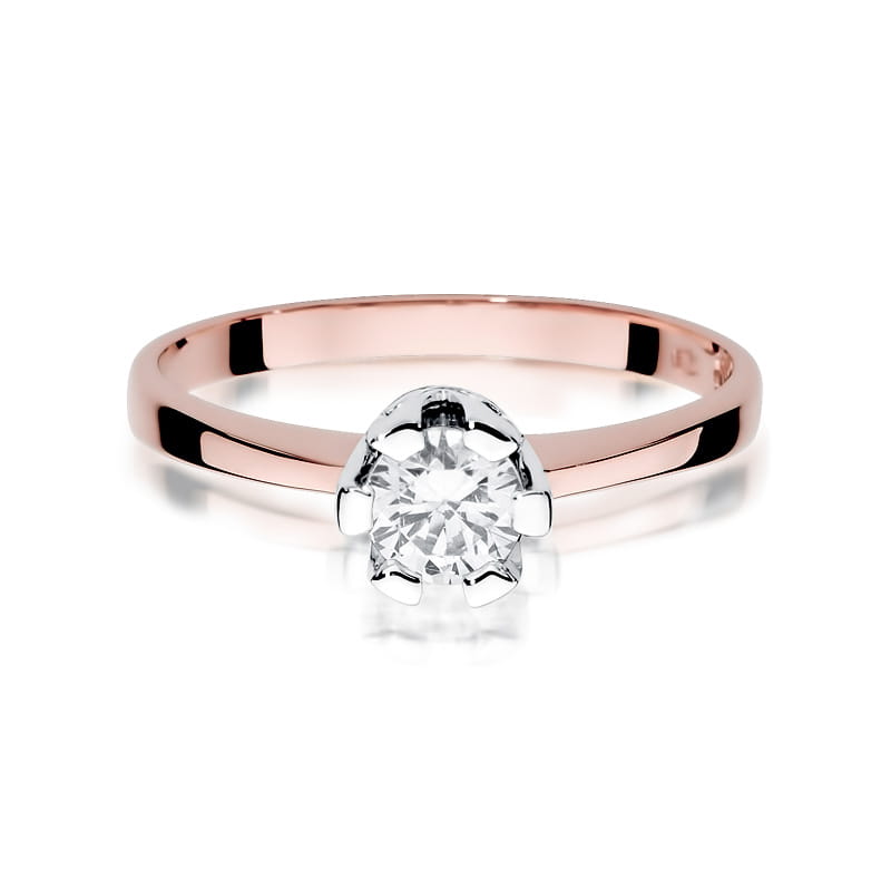 W319 Diamantový prsteň 0,70ct ružové zlato Au 585/1000 - 1