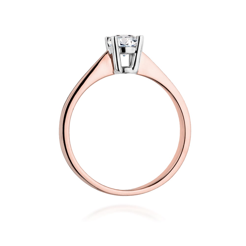 W404 Diamantový prsteň 0,50ct ružové zlato Au 585/1000 - 2