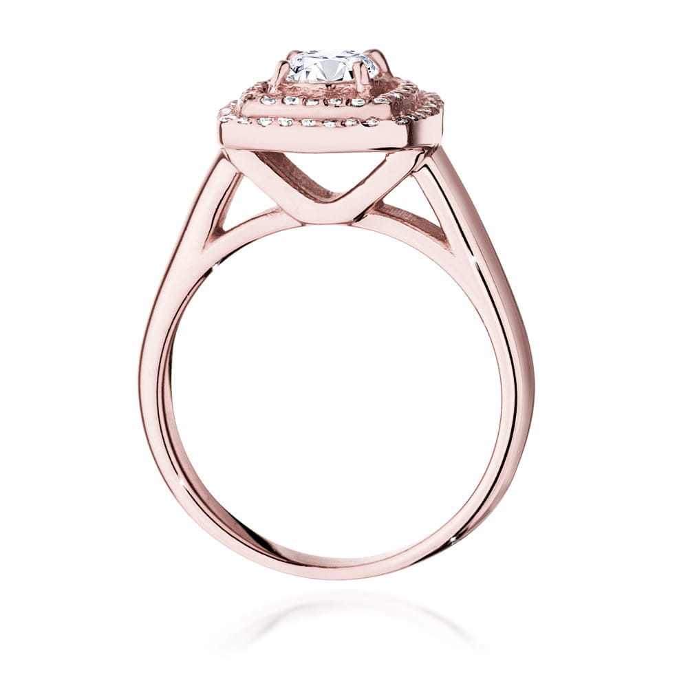 W548 Diamantový prsteň 0,50ct ružové zlato Au 585/1000 - 2
