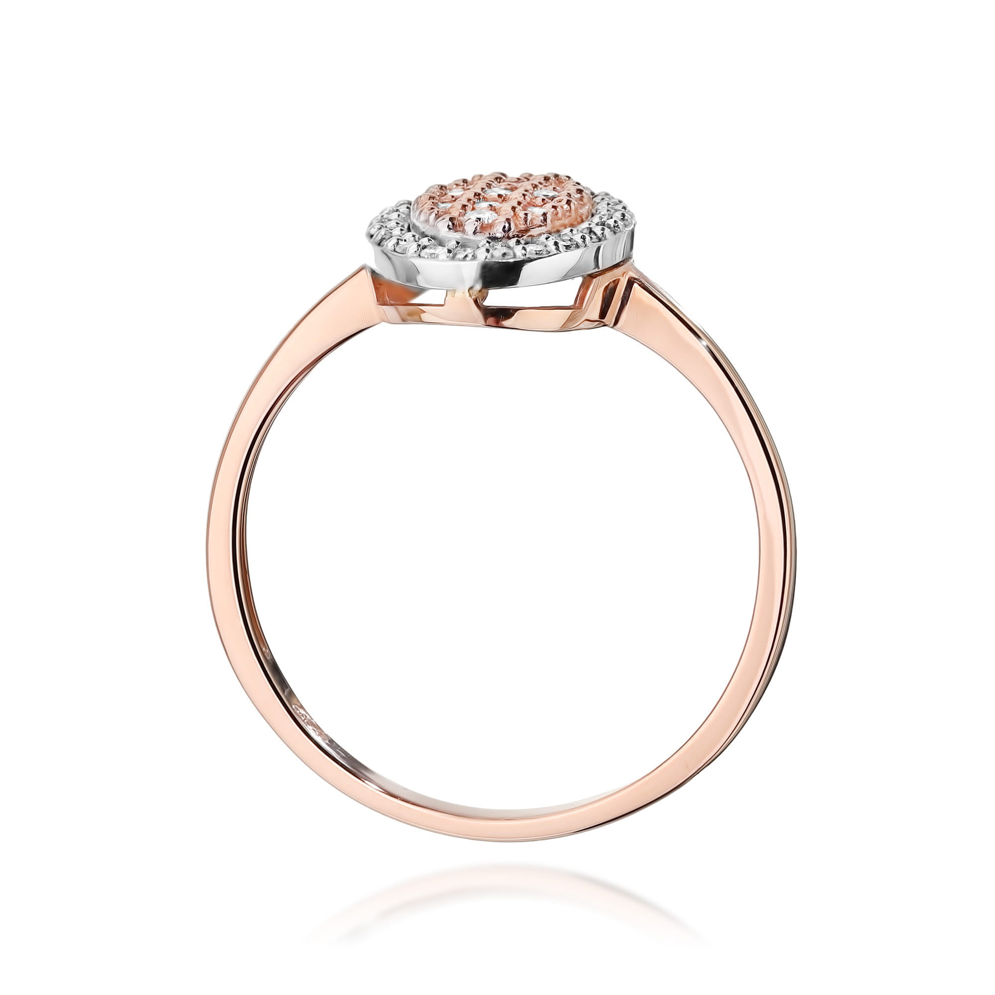 Prsteň W570 s diamantmi, ružové zlato Au 585/1000 - 2