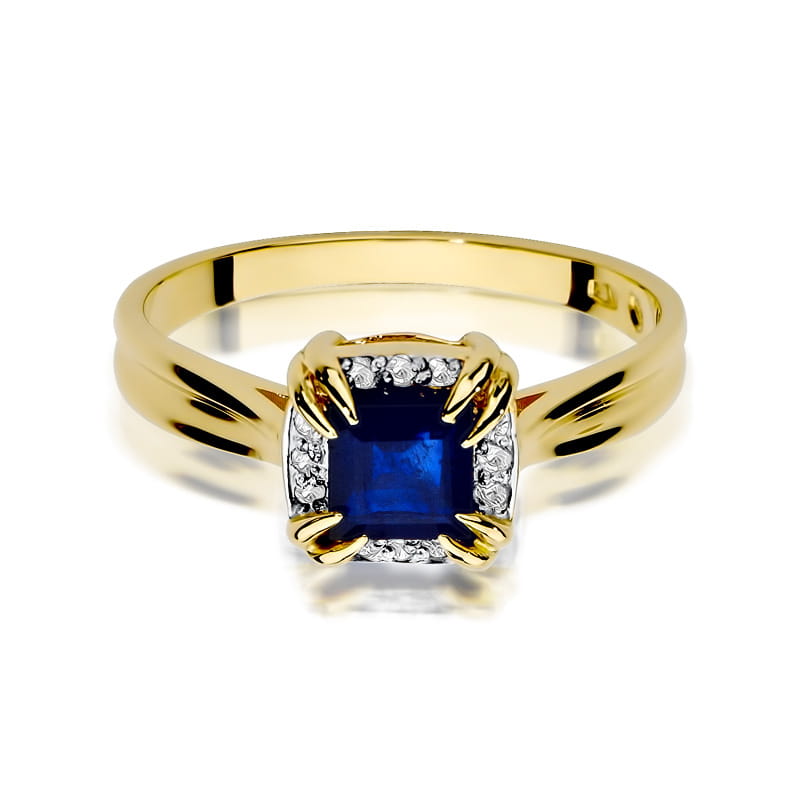W358 Zafírový prsteň 0,70ct žlté zlato Au 585/1000 - 1