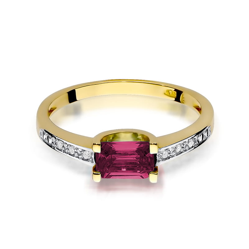 W105 Ruby prsteň 0,80ct žlté zlato Au 585/1000 - 1
