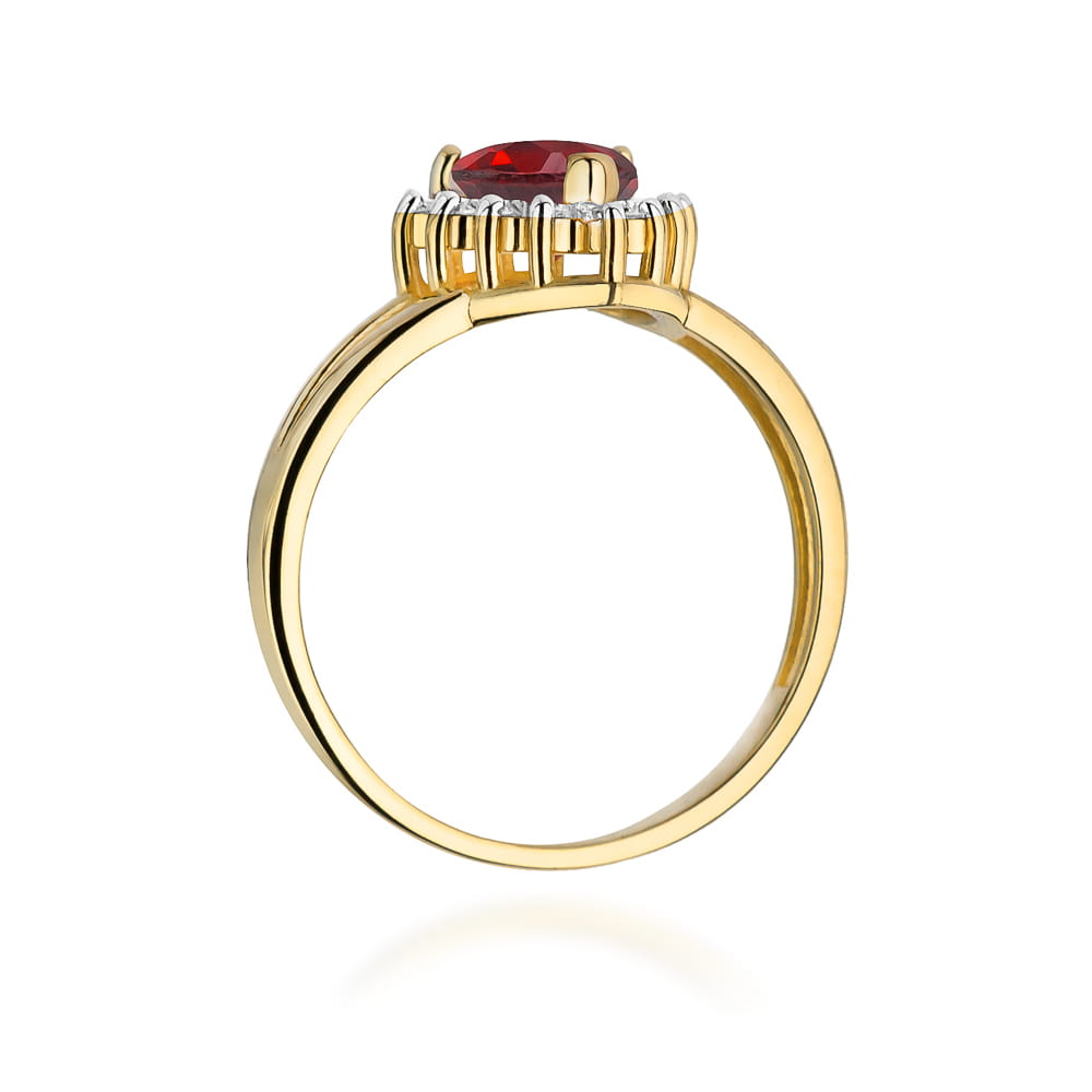 W310 Ruby prsteň 1.10ct žlté zlato Au 585/1000 - 2