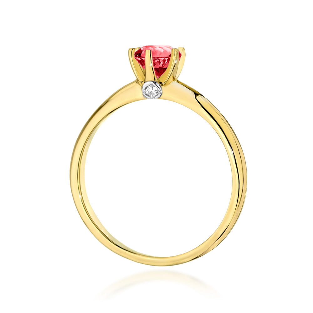 W557 Ruby prsteň 0,60ct žlté zlato Au 585/1000 - 2